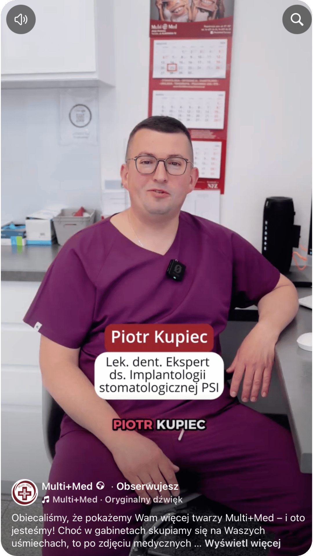 Rolka dla gabinetu stomatologicznego - realizacja video